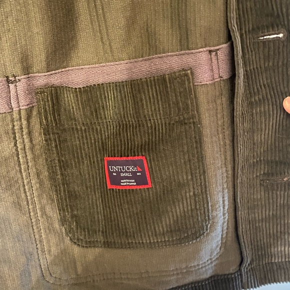 UNTUCKit Unisex Corduroy Shirt Jacket - Size Small - Picture 2 of 9